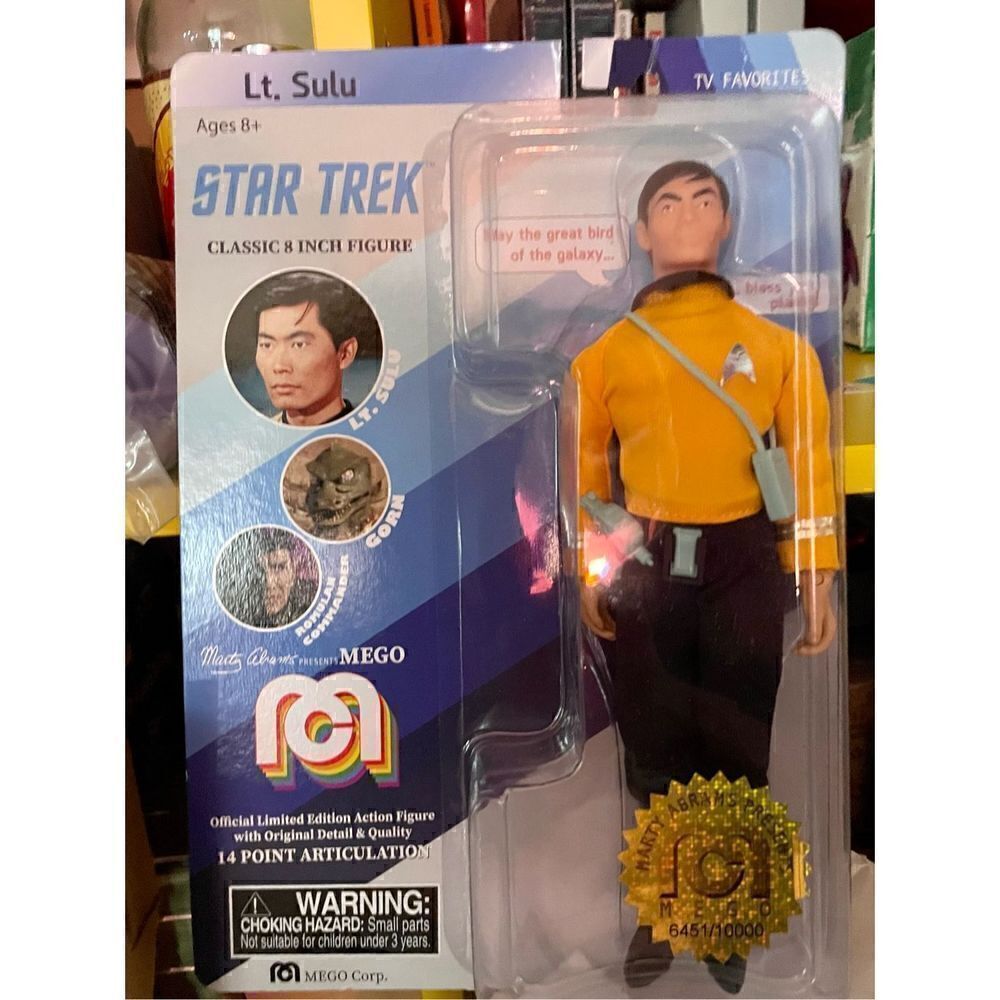 Mego Corp Star Trek Lt. Sulu Classic 8 Inch Figure Numbered 6451 Of 10000 New